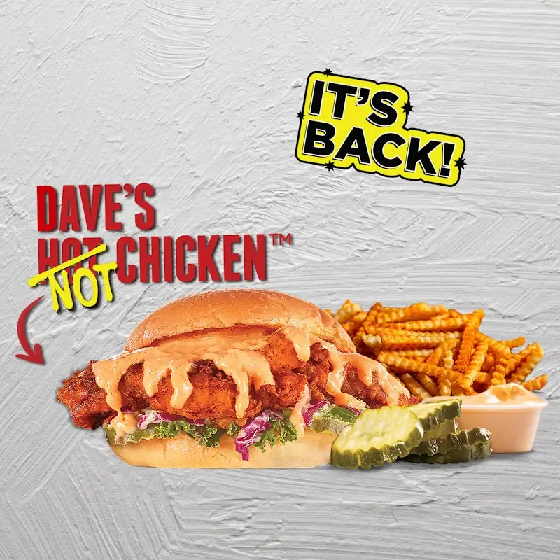 Dave’s Hot Chicken Menu 62 Single Cauli Tender